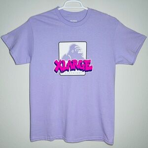 XLARGE Clothing Gorilla Logo Lavender Cotton T-Shirt Medium